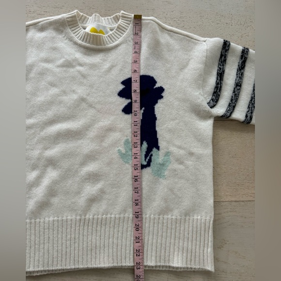 Kerri Rosenthal 100% Cashmere IMAGINE FLOWERS stunning sweater S - Picture 4 of 6